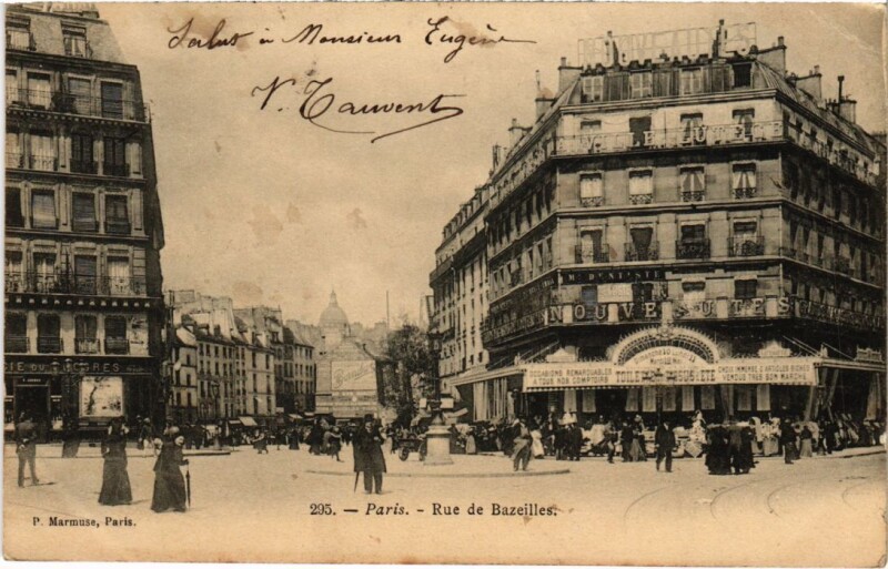 Carte postale ancienne Rue de Bazeilles à Paris 5e