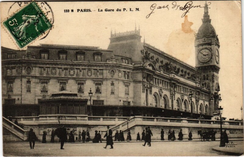 Carte postale ancienne Paris 12e Gare du Lyon à Paris 12e