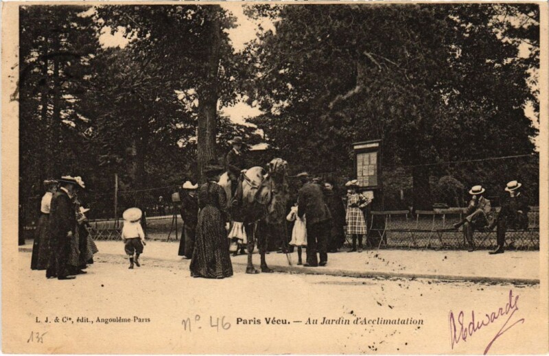 Carte postale ancienne Au Jardin d'Acclimatation à Neuilly-sur-Seine