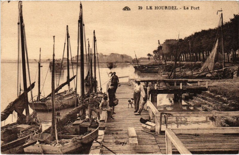 Carte postale ancienne Le Hourdel Cayeux-sur-Mer - Le Port à Cayeux-sur-Mer