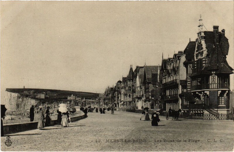 Carte postale ancienne Mers-les-Bains Les Villas de la Plage à Mers-les-Bains