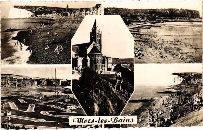 Carte postale ancienne Mers-les-Bains Scenes à Mers-les-Bains