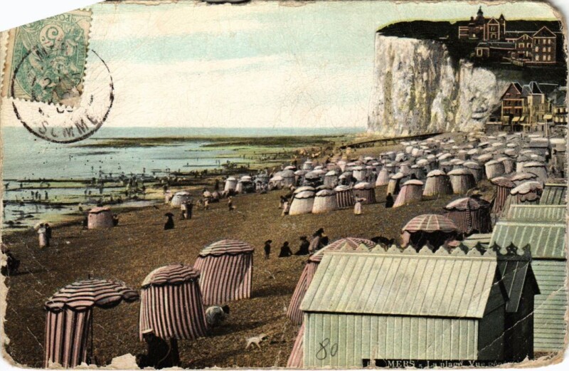 Carte postale ancienne Mers-les-Bains La Plage - Vue Generale à Mers-les-Bains