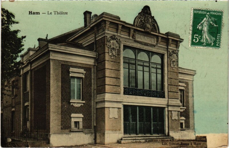 Carte postale ancienne Ham Le Theatre