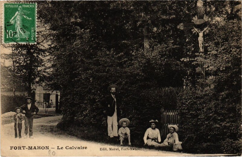 Carte postale ancienne Fort-Mahon-Plage Le Calvaire à Fort-Mahon-Plage