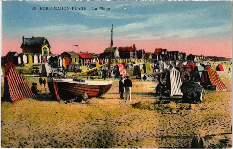 Carte postale ancienne Fort-Mahon-Plage La Plage à Fort-Mahon-Plage