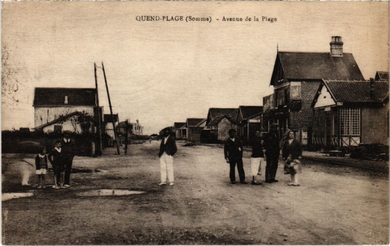 Carte postale ancienne Quend Quend-Plage - Avenue de la Plage à Quend