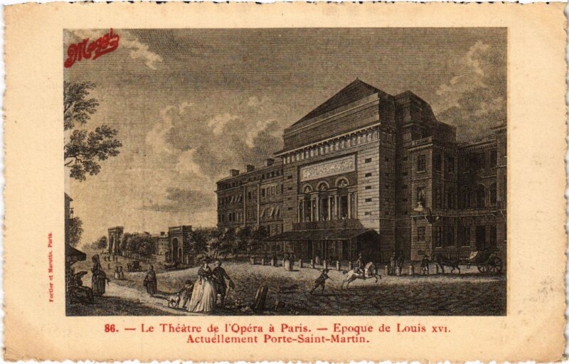 Carte postale ancienne Vieux Paris Theatre de l'Opera
