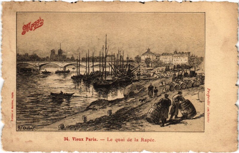 Carte postale ancienne Vieux Paris Quai de la Rapee