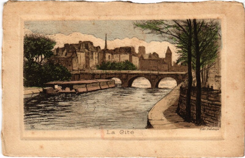Carte postale ancienne Ancien Paris La Cite