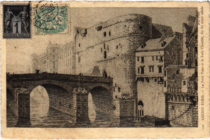 Carte postale ancienne Ancien Paris Petit Chatelet