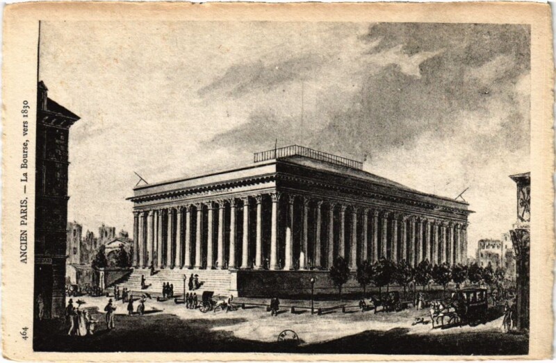 Carte postale ancienne Ancien Paris La Bourse