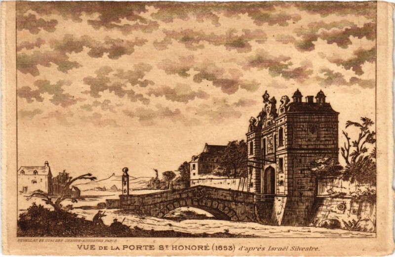 Carte postale ancienne Ancien Paris POrte Saint-Honore
