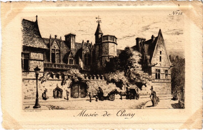Carte postale ancienne Ancien Paris Musee de Cluny
