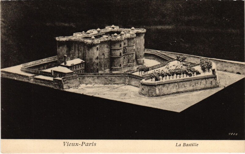 Carte postale ancienne Vieux Paris La Bastille à Paris 4e