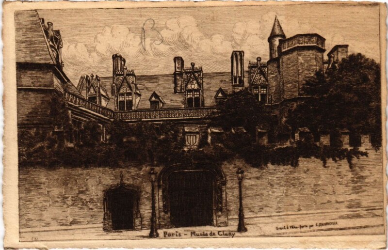 Carte postale ancienne Ancien Paris Musee de Cluny
