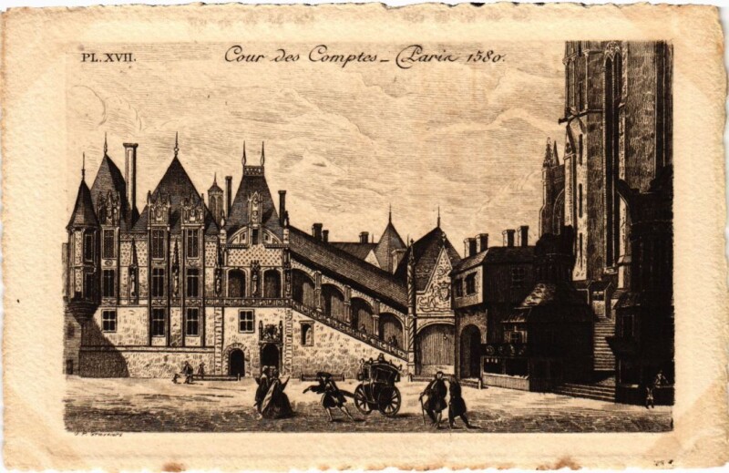 Carte postale ancienne Ancien Paris Cour des Comptes
