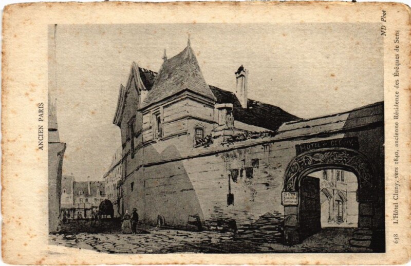 Carte postale ancienne Ancien Paris Hotel Cluny
