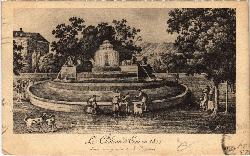 Carte postale ancienne Ancien Paris Chateau d'Eau