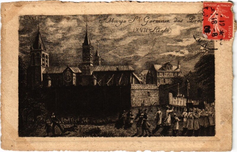 Carte postale ancienne Ancien Paris Abbaye Saint-Germain des Pres