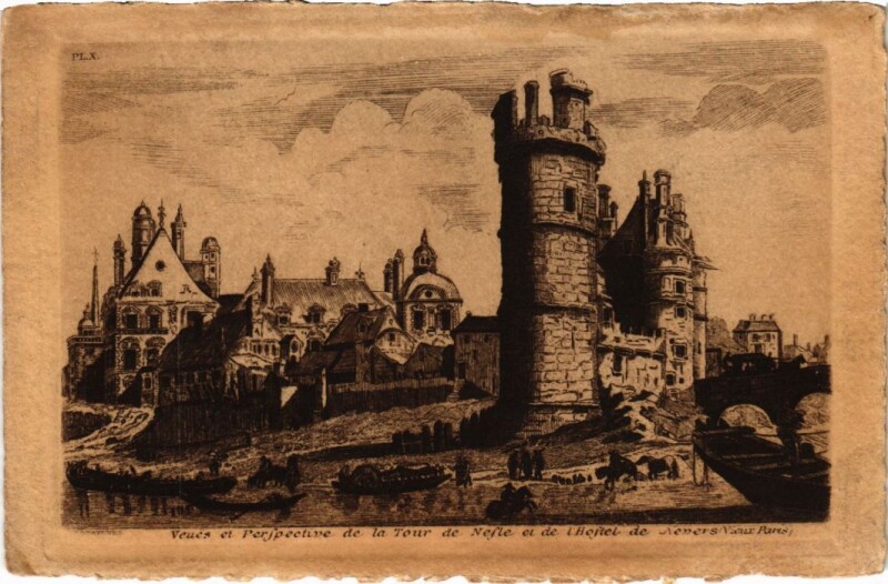 Carte postale ancienne Ancien Paris Tour de Nesle