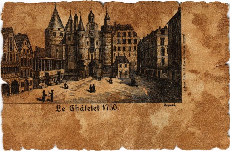 Carte postale ancienne Vieux Paris le Chatelet