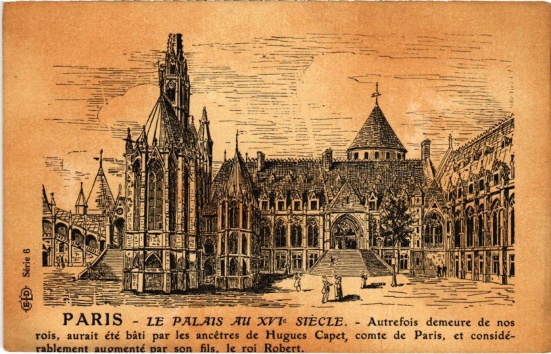 Carte postale ancienne Vieux Paris le Palais