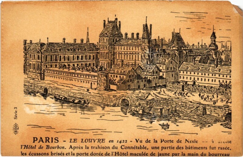 Carte postale ancienne Vieux Paris Le Louvre