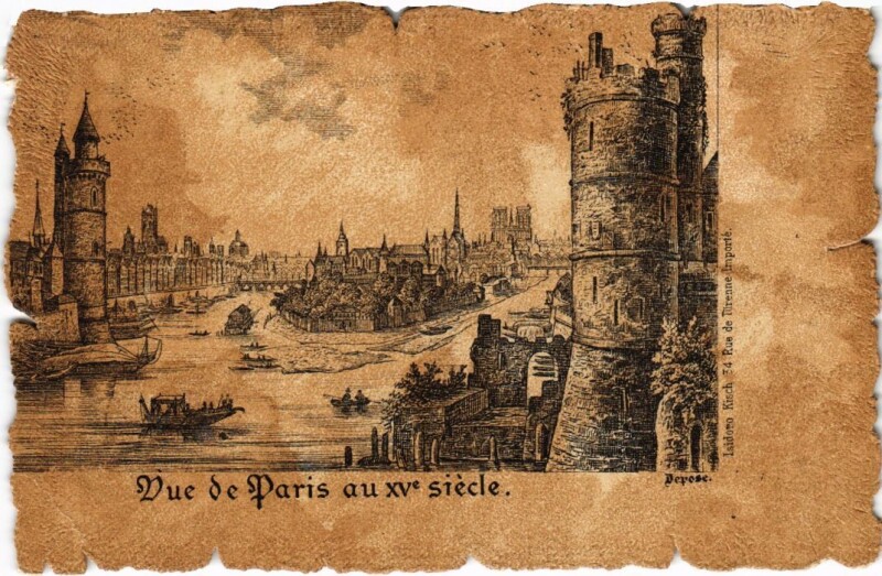 Carte postale ancienne Vieux Paris Vue de Paris