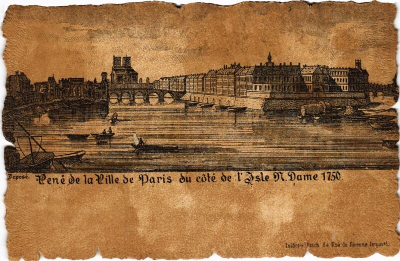 Carte postale ancienne Vieux Paris Isle Notre-Dame