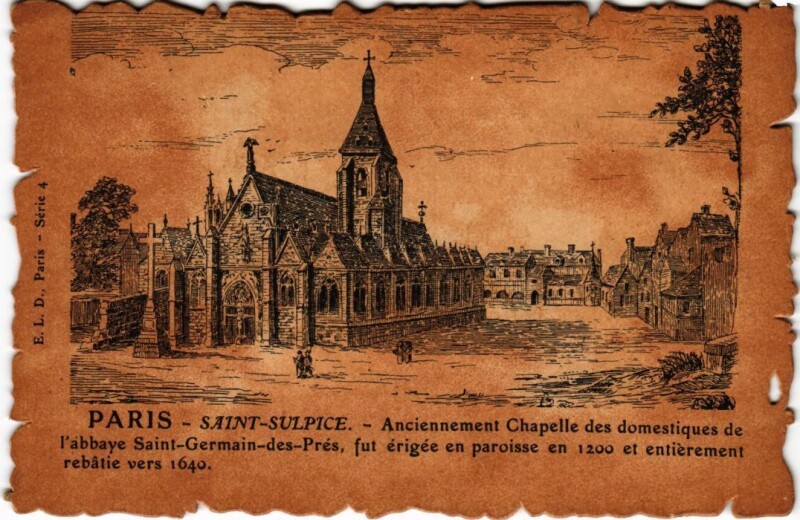 Carte postale ancienne Vieux Paris Saint-Sulpice