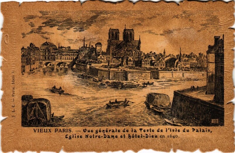 Carte postale ancienne Vieux Paris isle du Palais