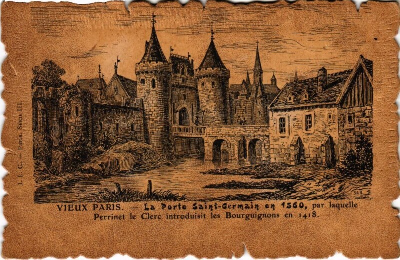 Carte postale ancienne Vieux Paris Porte Saint-Germain