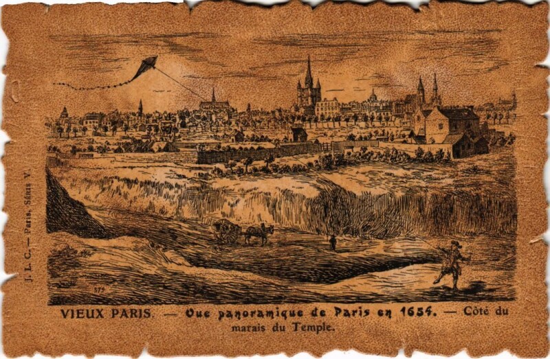 Carte postale ancienne Vieux Paris Vue panoramique