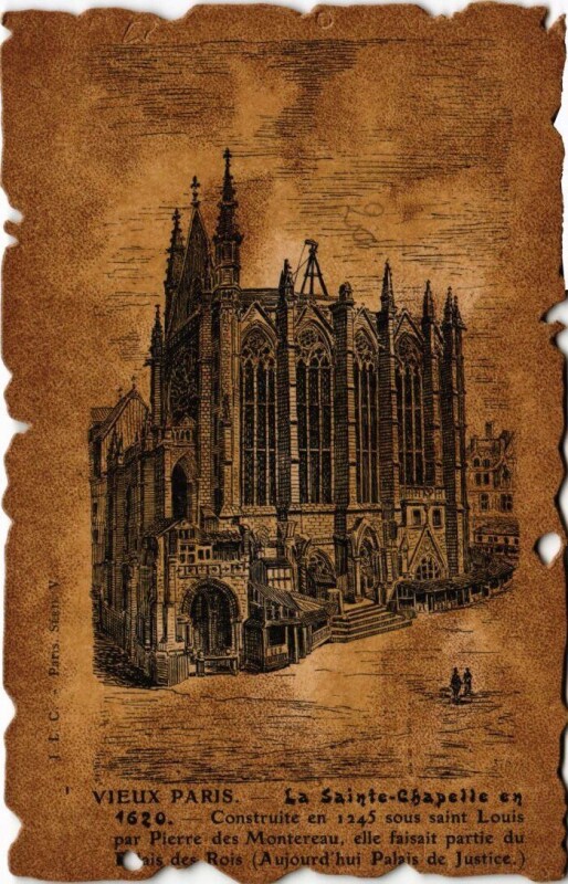 Carte postale ancienne Vieux Paris Sainte-Chapelle
