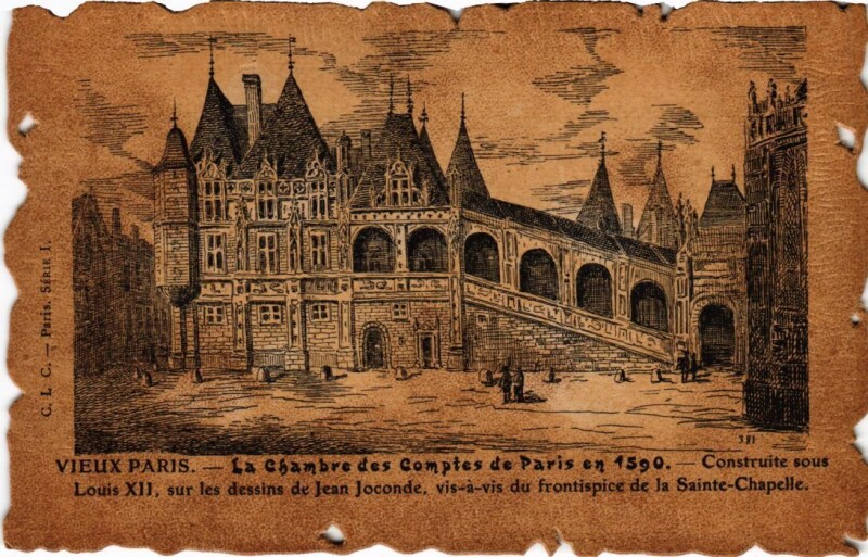 Carte postale ancienne Vieux Paris Chambre des Comptes
