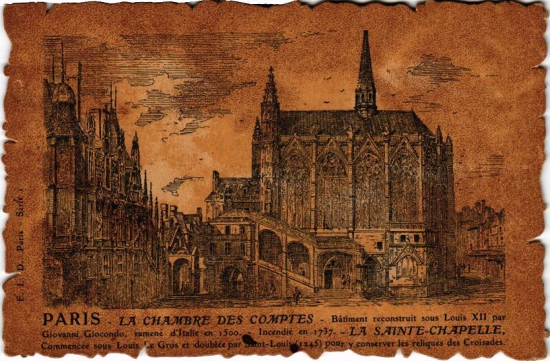 Carte postale ancienne Vieux Paris Chambre des Comptes