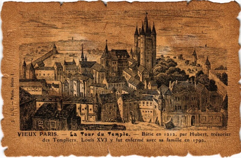 Carte postale ancienne Vieux Paris Tour du Temple