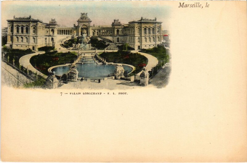 Carte postale ancienne Marseille Palais Longchamp à Marseille
