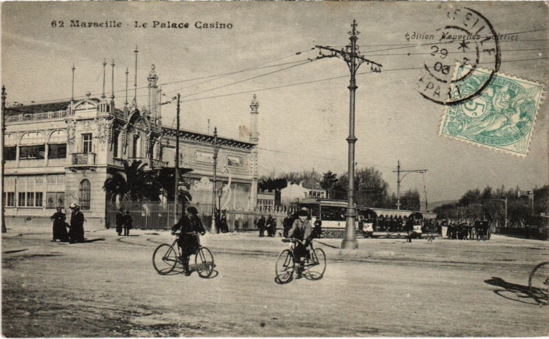 Carte postale ancienne Marseille Le Palace Casino à Marseille