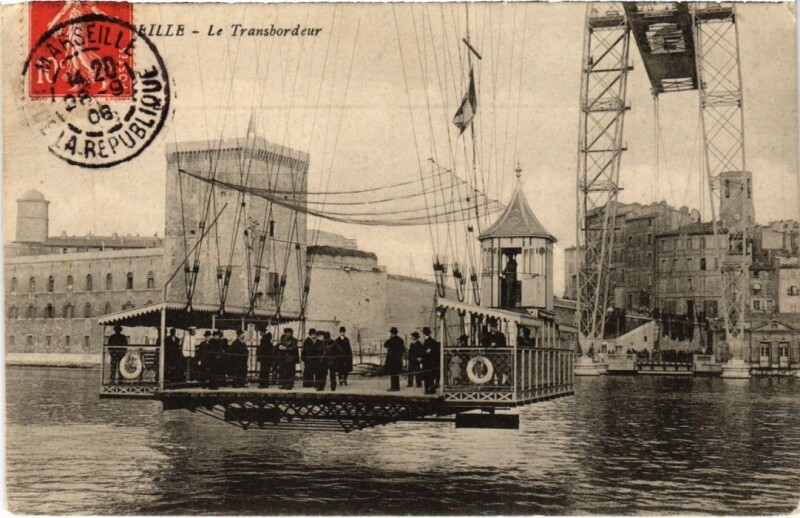 Carte postale ancienne Marseille Le Transbordeur à Marseille