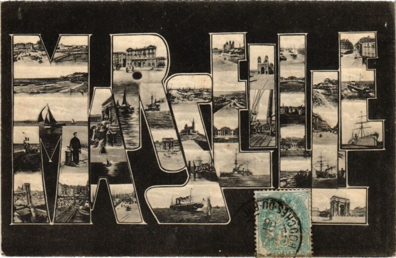 Carte postale ancienne Marseille Scenes à Marseille