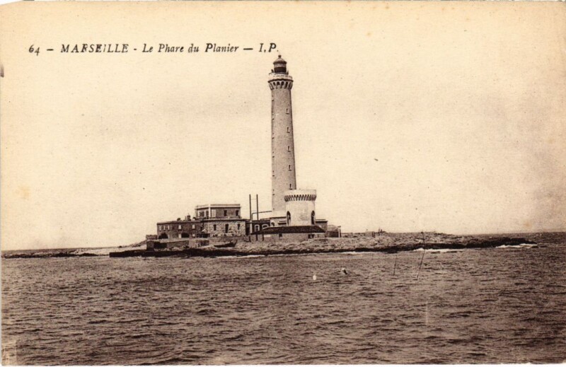 Carte postale ancienne Marseille Le Phare du Planier à Marseille