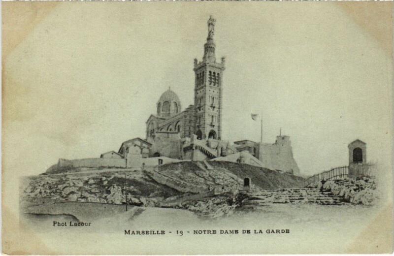 Carte postale ancienne Marseille Notre-Dame de la Garde à Marseille