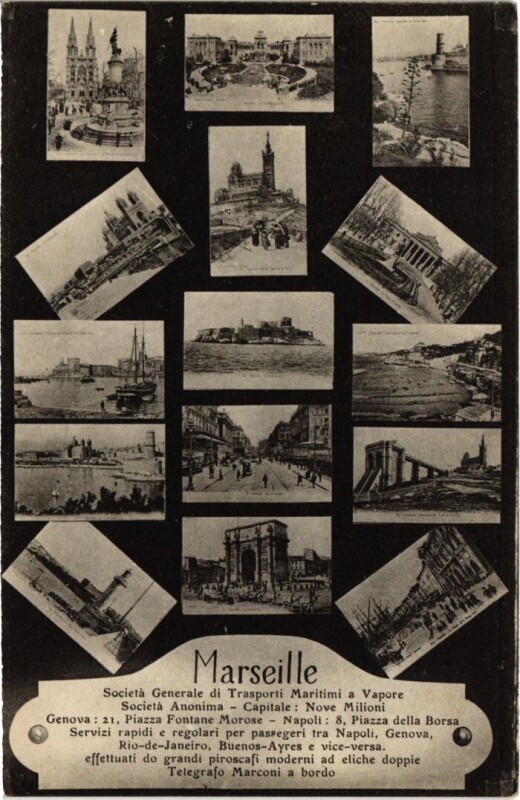 Carte postale ancienne Marseille Scenes à Marseille