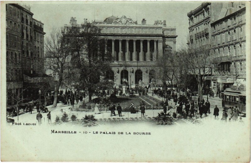 Carte postale ancienne Marseille Le Palais de la Bourse à Marseille