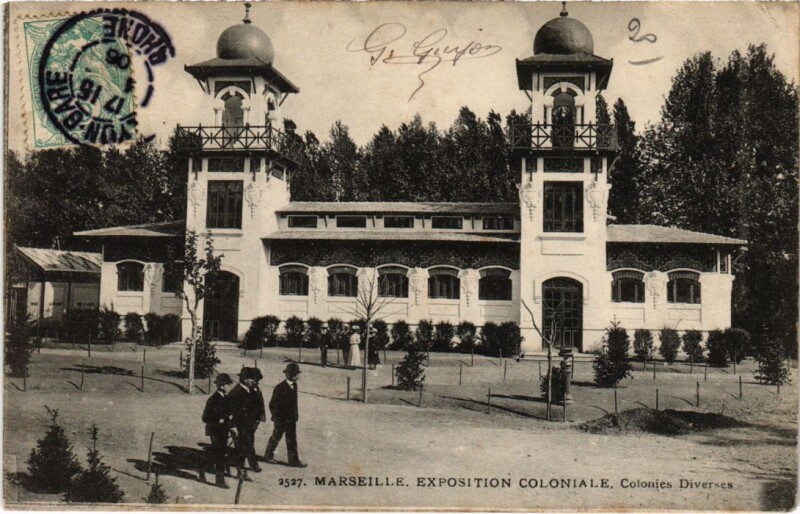 Carte postale ancienne Marseille Exposition Coloniale - Colonies Diverses à Marseille