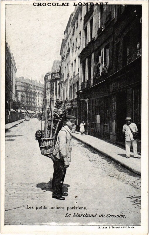 Carte postale ancienne Le Marchand de Cresson