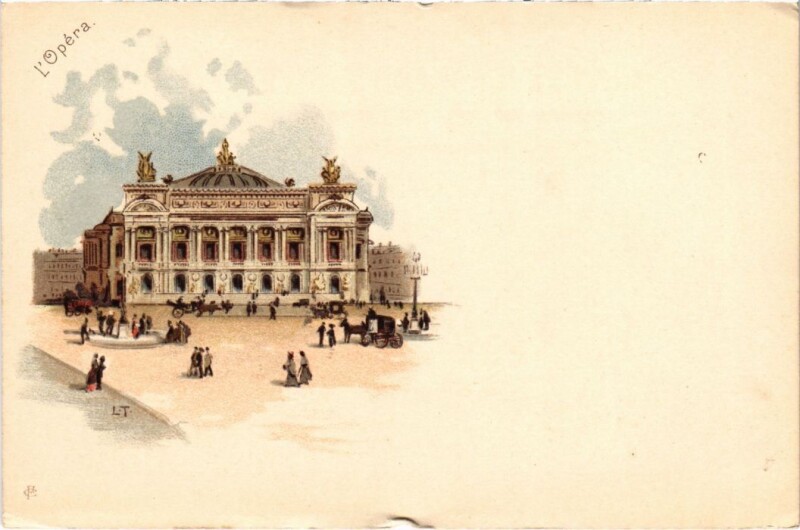 Carte postale ancienne Paris 9e L'Opera à Paris 9e