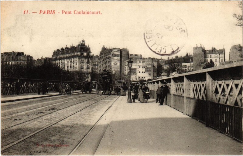 Carte postale ancienne Pont Caulaincourt à Paris 18e